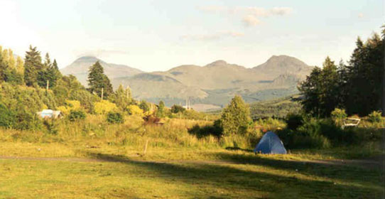 Campsite in Tyndrum