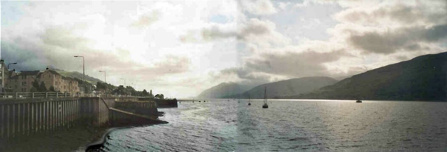 Blick ber Loch Linnhe