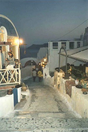 Oia am Abend